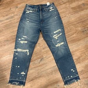 Abercrombie High Rise Straight Denim
